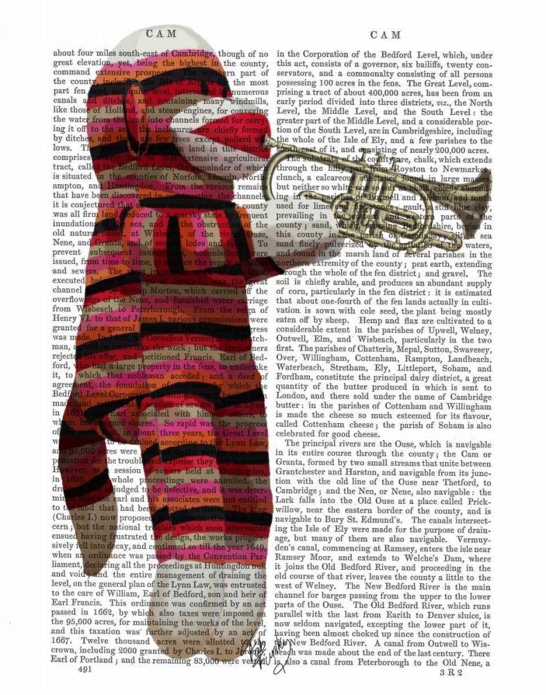Wall Art Painting id:67761, Name: Sock Monkey Playing Trumpet, Artist: Fab Funky