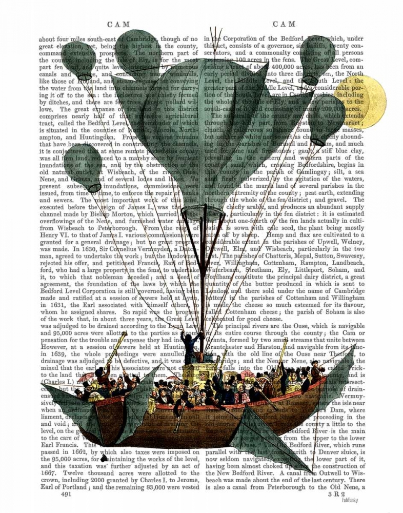 Wall art: Diligenza Per La Luna, by Fab Funky