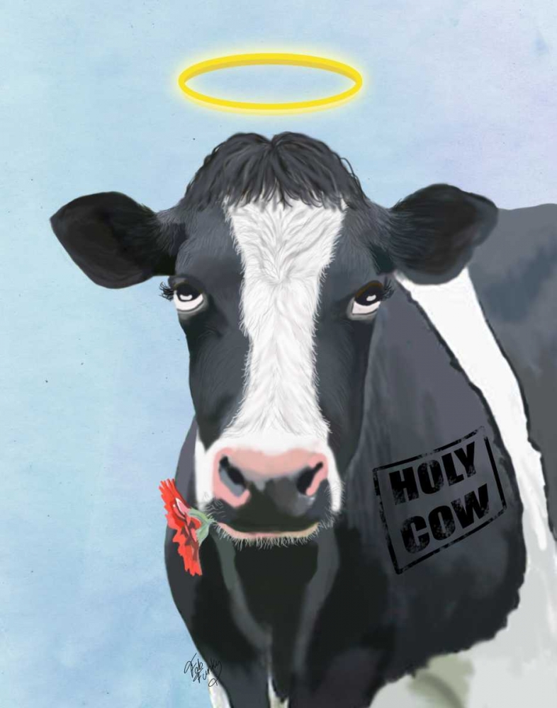 Wall Art Painting id:67937, Name: Holy Cow, Artist: Fab Funky
