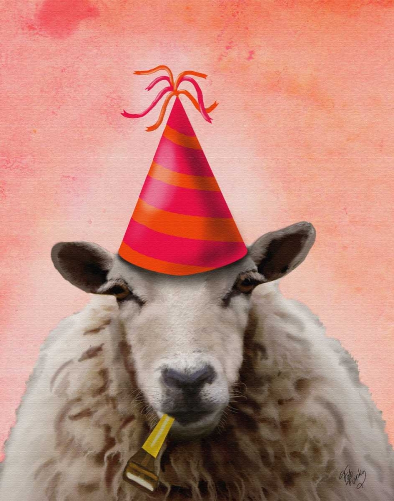 Wall Art Painting id:68061, Name: Party Sheep, Artist: Fab Funky