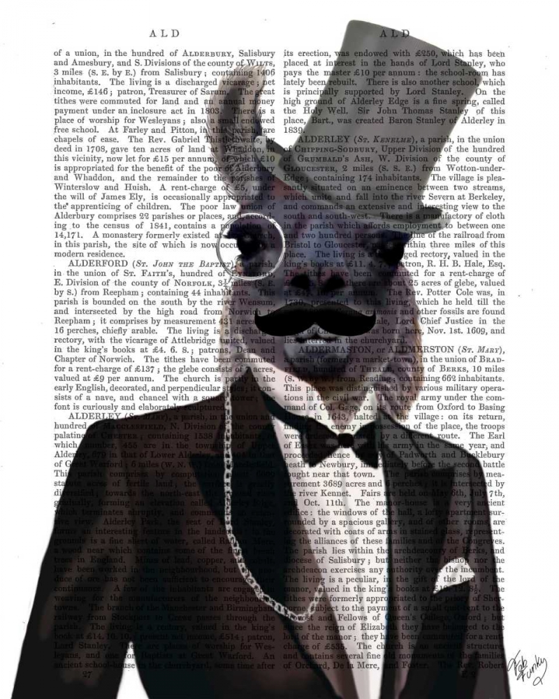 Art Print: Llama in Tuxedo