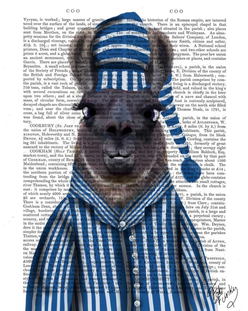 Wall art: Pyjama Llama, by Fab Funky