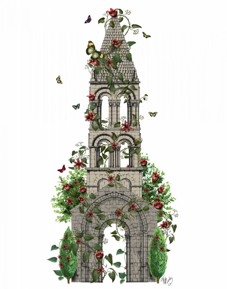Wall Art Painting id:148808, Name: Butterfly Tower, Artist: Fab Funky