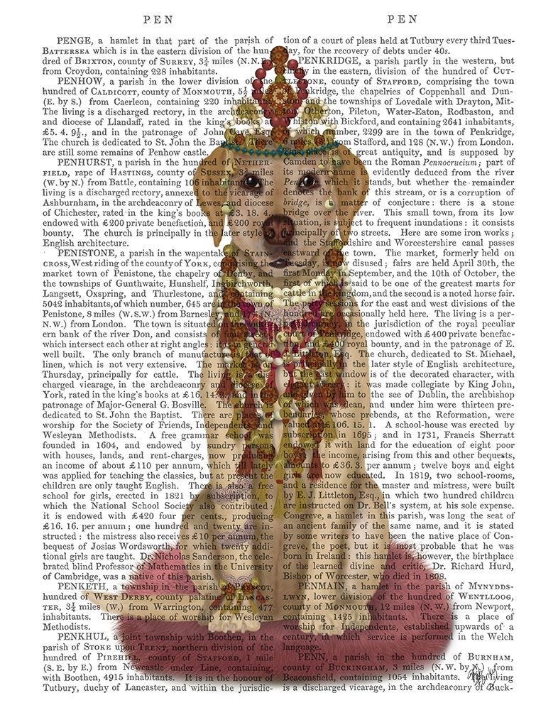 Wall Art Painting id:236595, Name: Yellow Labrador and Tiara, Full, Artist: Fab Funky