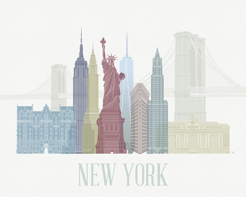 Art Print: New York Skyline 