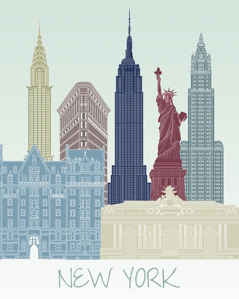 Art Print: New York Skyline 