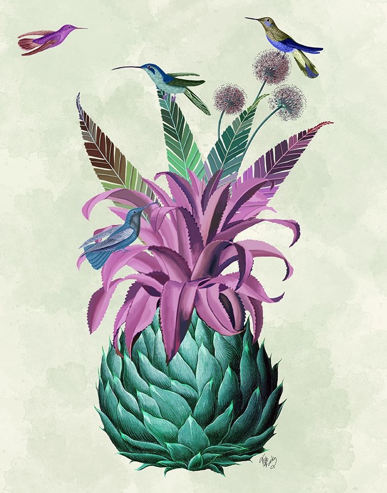 Wall Art Painting id:314604, Name: Tropical Artichoke, Artist: Fab Funky