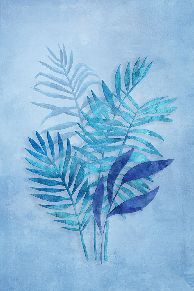 Wall Art Painting id:454344, Name: Tropical Night in Blue III, Artist: Haase, Andrea