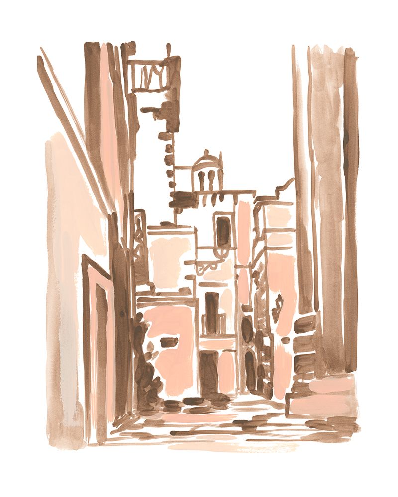 Art Print: Blush Architecture Study II