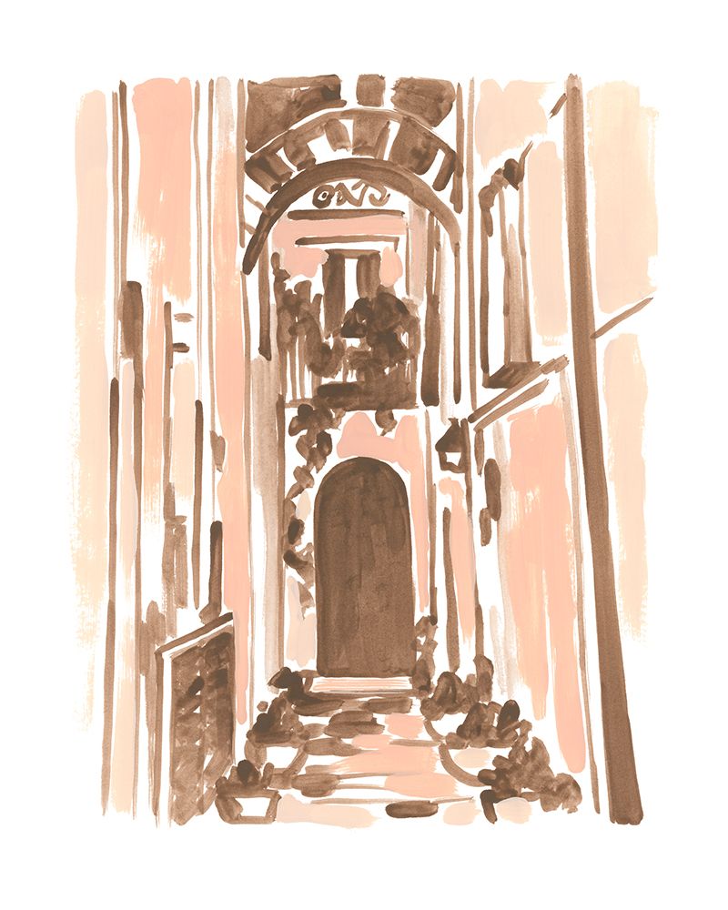 Art Print: Blush Architecture Study IV