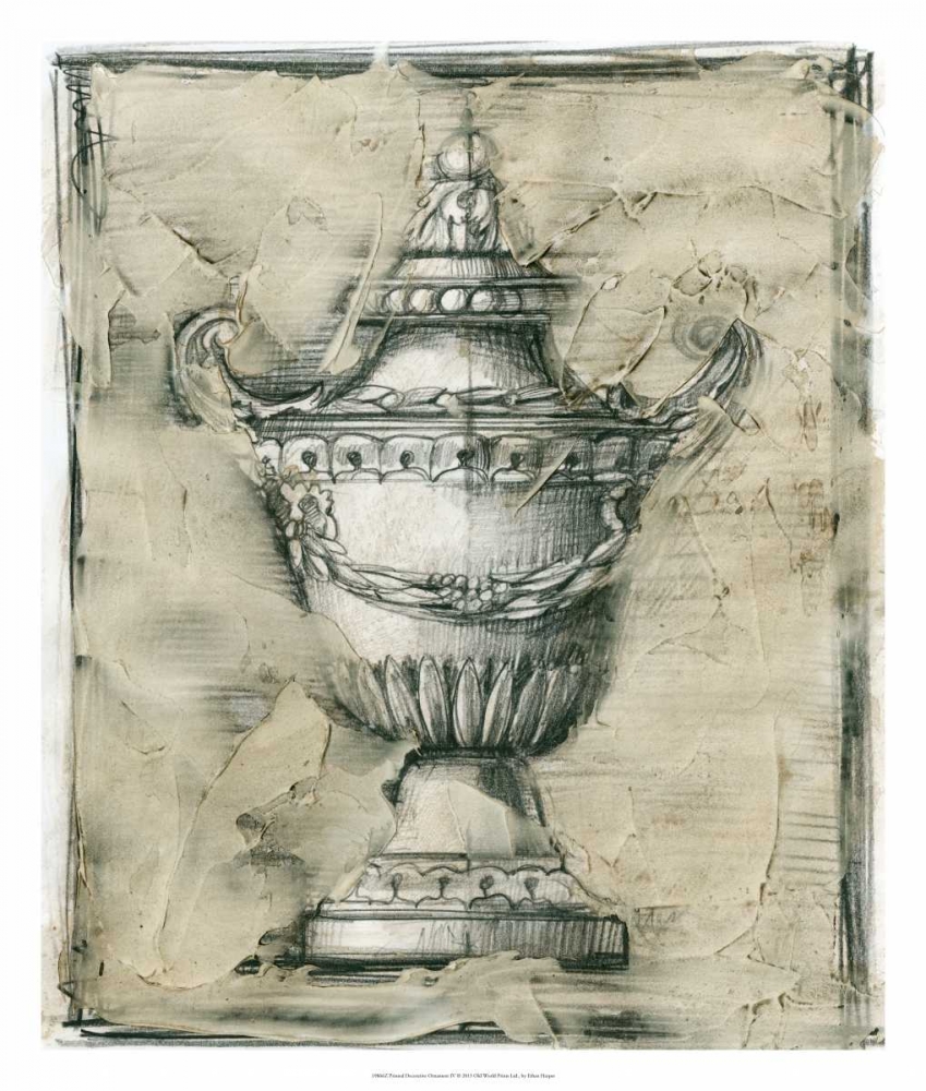 Wall art: Printed Decorative Ornament IV, by Harper, Ethan