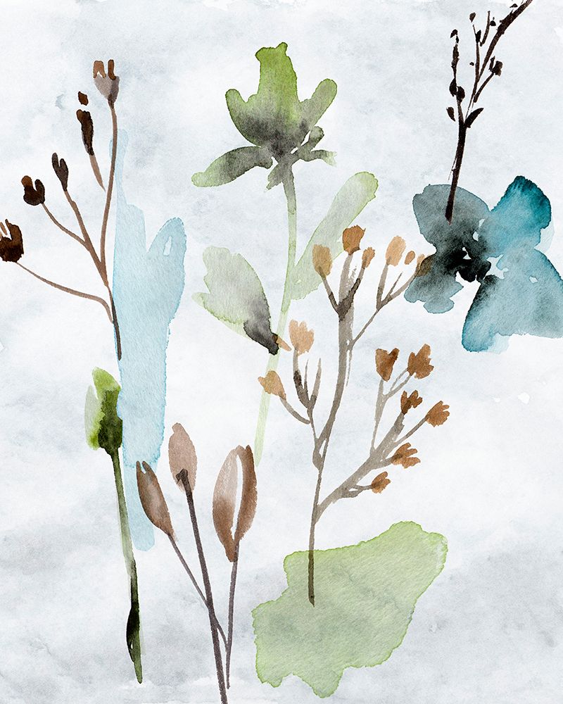 Wall Art Painting id:477724, Name: Watercolor Wildflowers VI, Artist: Wang, Melissa
