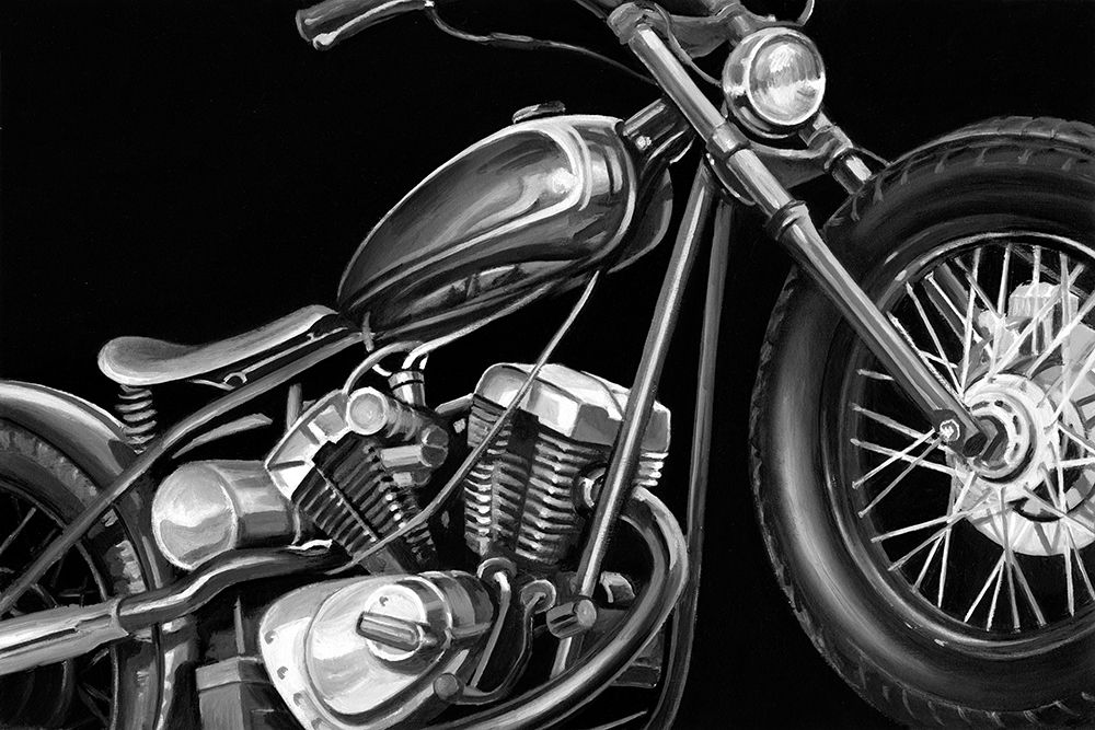 Wall Art Painting id:203962, Name: Vintage Motorcycle I, Artist: Harper, Ethan