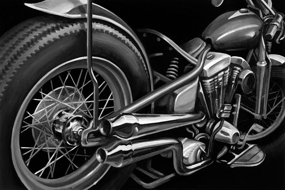 Wall Art Painting id:203963, Name: Vintage Motorcycle II, Artist: Harper, Ethan