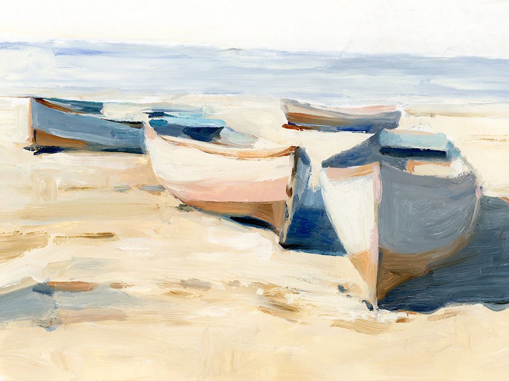Wall Art Painting id:598456, Name: Beached Boats I, Artist: Harper, Ethan