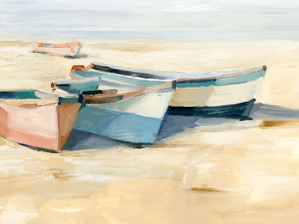 Wall Art Painting id:598457, Name: Beached Boats II, Artist: Harper, Ethan