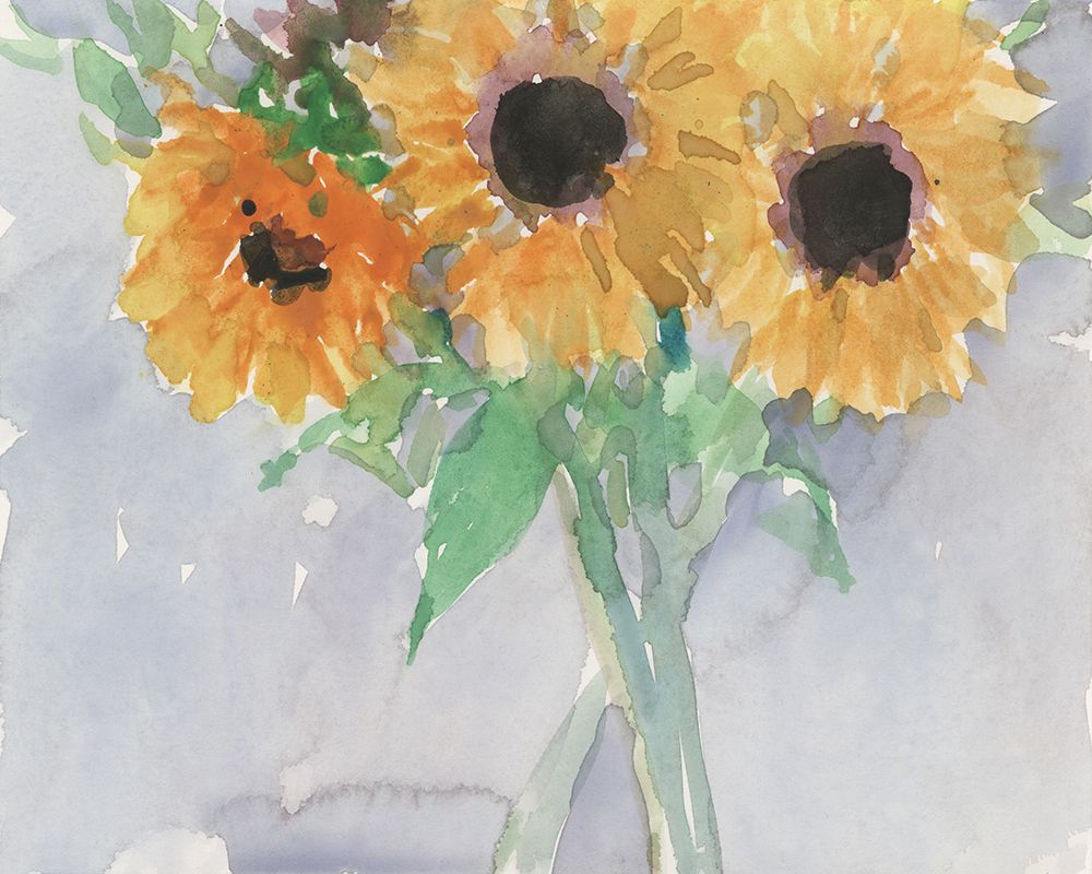 Wall Art Painting id:644602, Name: Sunflower View II, Artist: Dixon, Samuel
