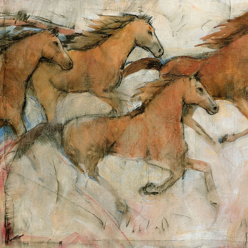 Wall Art Painting id:201565, Name: Horse Fresco I, Artist: OToole, Tim
