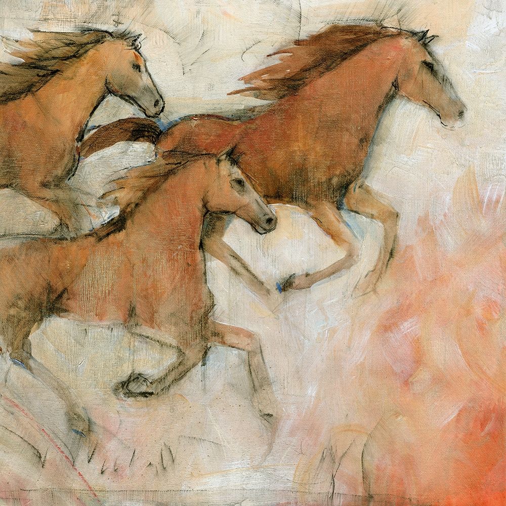 Wall Art Painting id:201566, Name: Horse Fresco II, Artist: OToole, Tim
