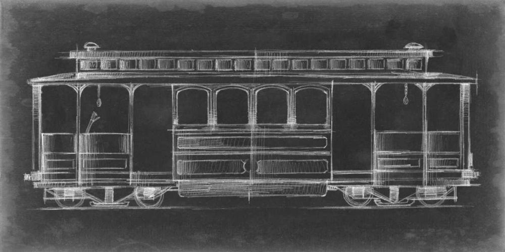 Wall Art Painting id:49619, Name: Vintage Streetcar III, Artist: Harper, Ethan