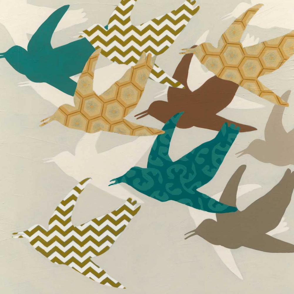 Wall art: Patterned Flock II, by Vess, June Erica