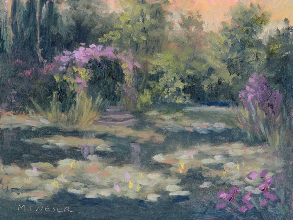 Wall Art Painting id:69890, Name: Monets Garden IV, Artist: Weber, Mary Jean