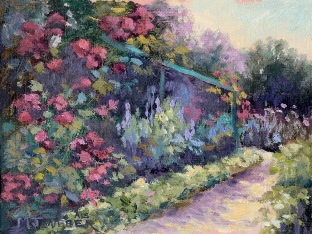 Art Print: Monets Garden VI