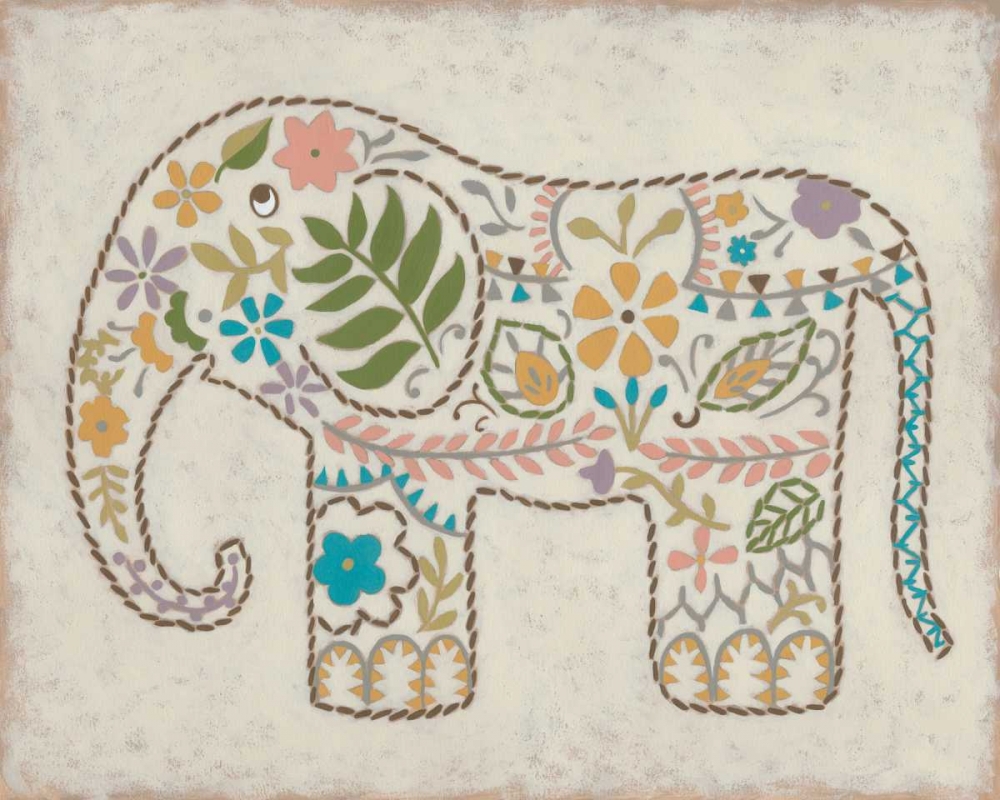 Wall Art Painting id:59568, Name: Laurels Elephant II, Artist: Zarris, Chariklia