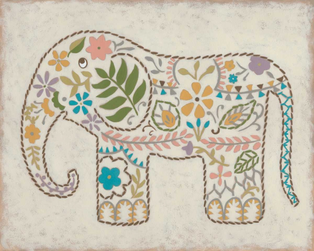 Art Print: Laurels Elephant II