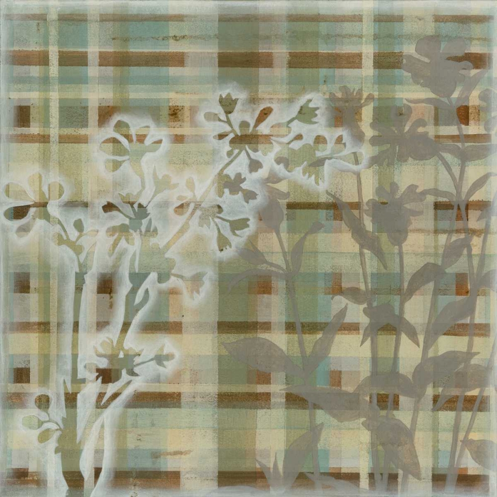 Art Print: Tartan Floral I