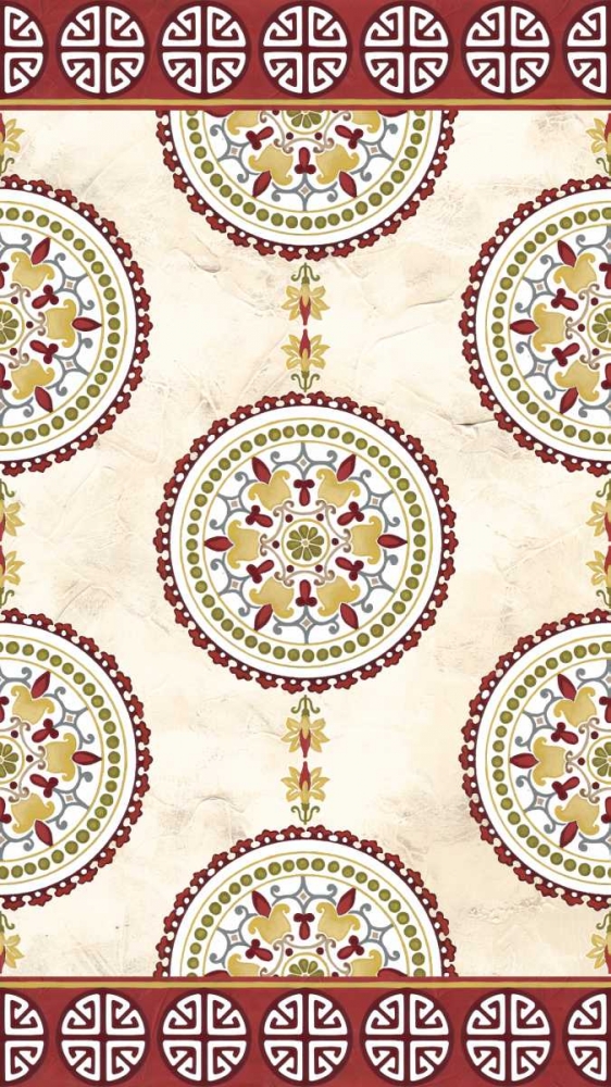 Art Print: Embellished Mandala Panel I