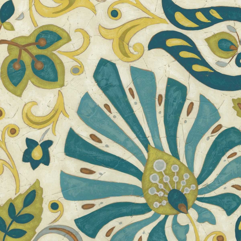 Art Print: Peacock Paisley II