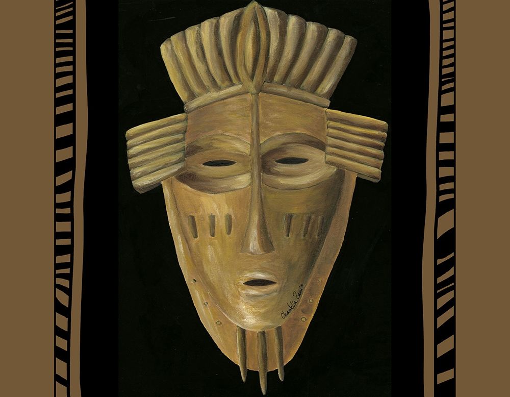 Wall art: African Mask I, by Zarris, Chariklia