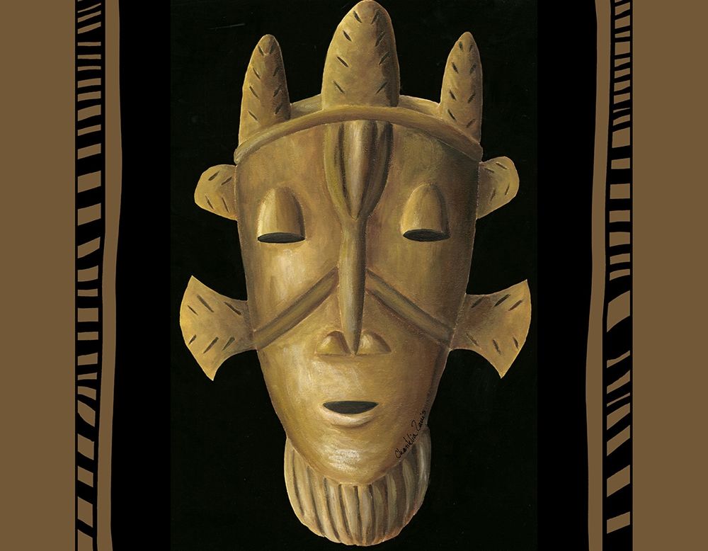 Wall art: African Mask II, by Zarris, Chariklia