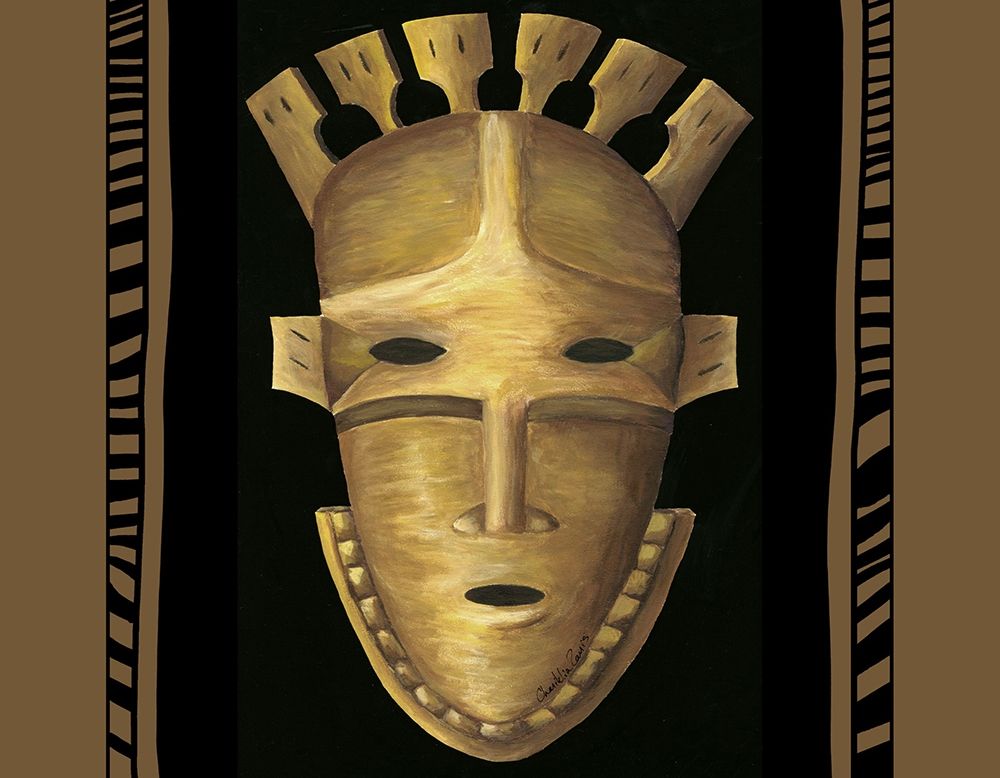 Wall Art Painting id:234958, Name: African Mask III, Artist: Zarris, Chariklia