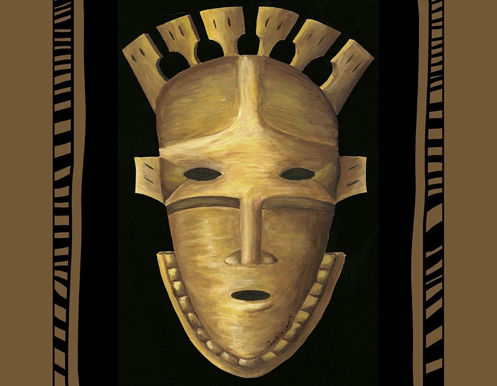 Wall art: African Mask III, by Zarris, Chariklia