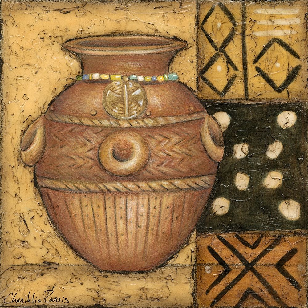 Wall art: African Earthenware II, by Zarris, Chariklia