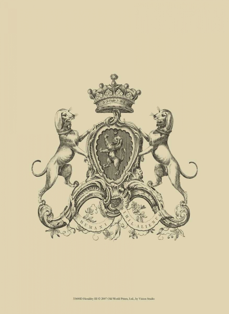 Wall art: Heraldry III, by Vision Studio