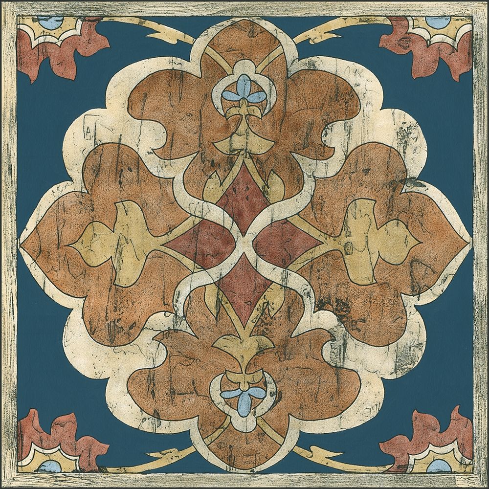 Wall art: Mini Vintage Woodblock III, by Zarris, Chariklia