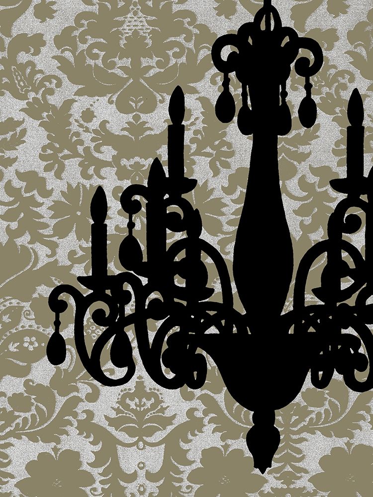 Wall art: Small Chandelier Silhouette I, by Harper, Ethan