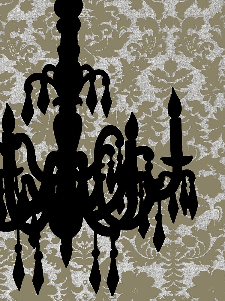 Wall art: Small Chandelier Silhouette II, by Harper, Ethan