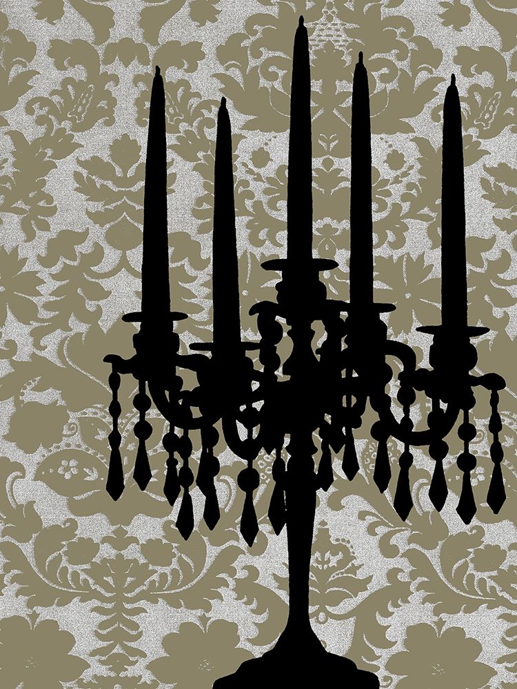 Wall Art Painting id:235168, Name: Small Candelabra Silhouette I, Artist: Harper, Ethan
