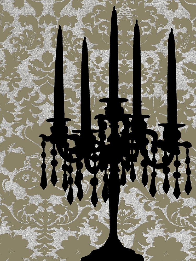 Wall art: Small Candelabra Silhouette I, by Harper, Ethan