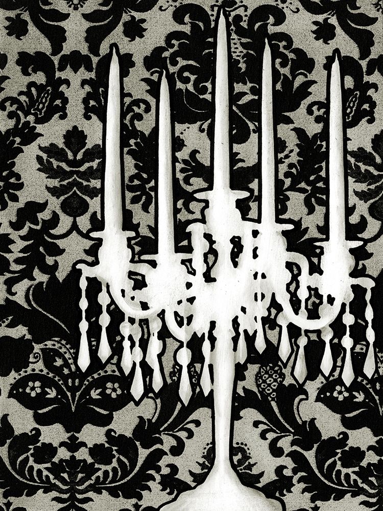 Wall Art Painting id:235169, Name: Small Patterned Candelabra I, Artist: Harper, Ethan