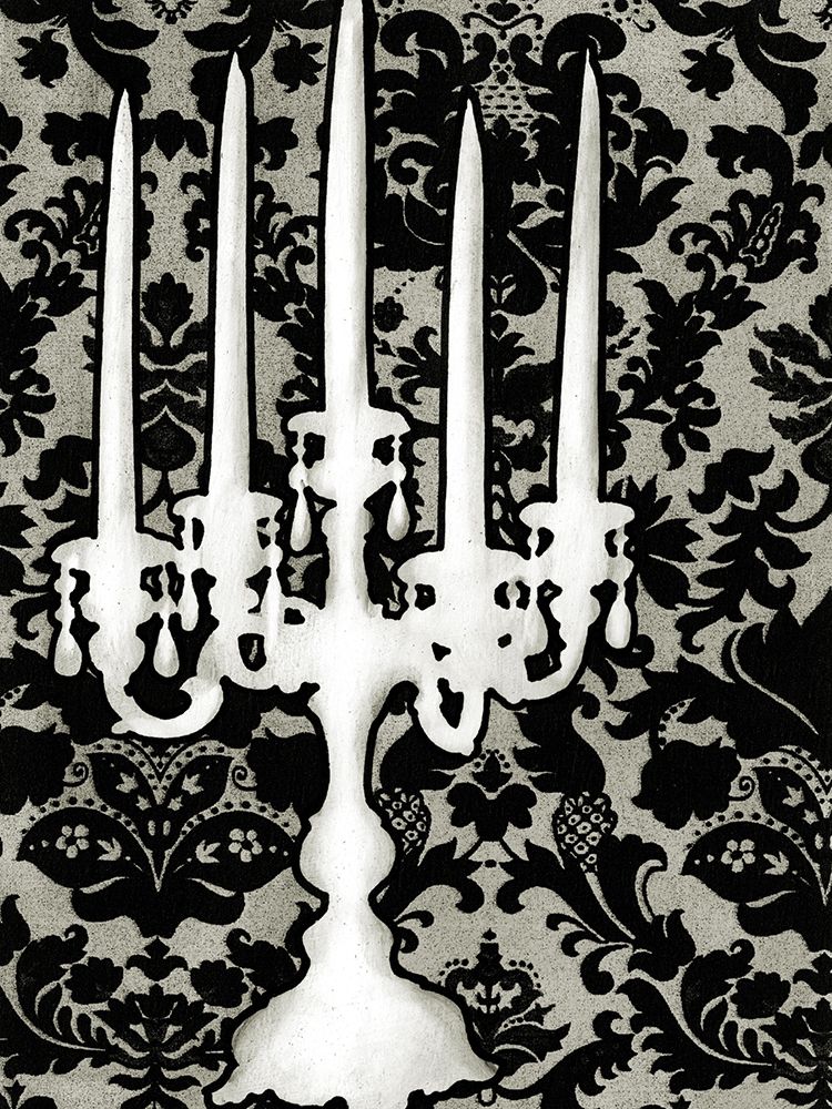Wall art: Small Patterned Candelabra II, by Harper, Ethan