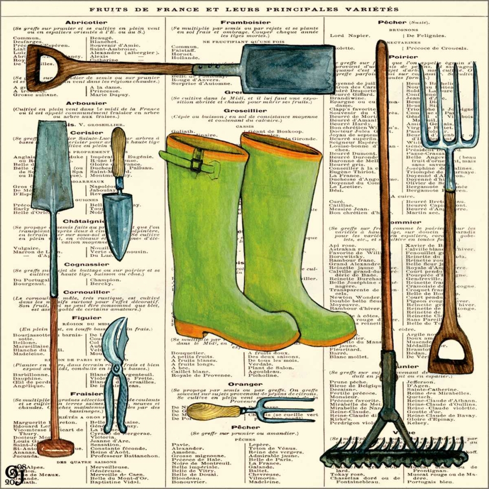 Wall Art Painting id:97867, Name: Garden Boots, Artist: Joyner, Ginny