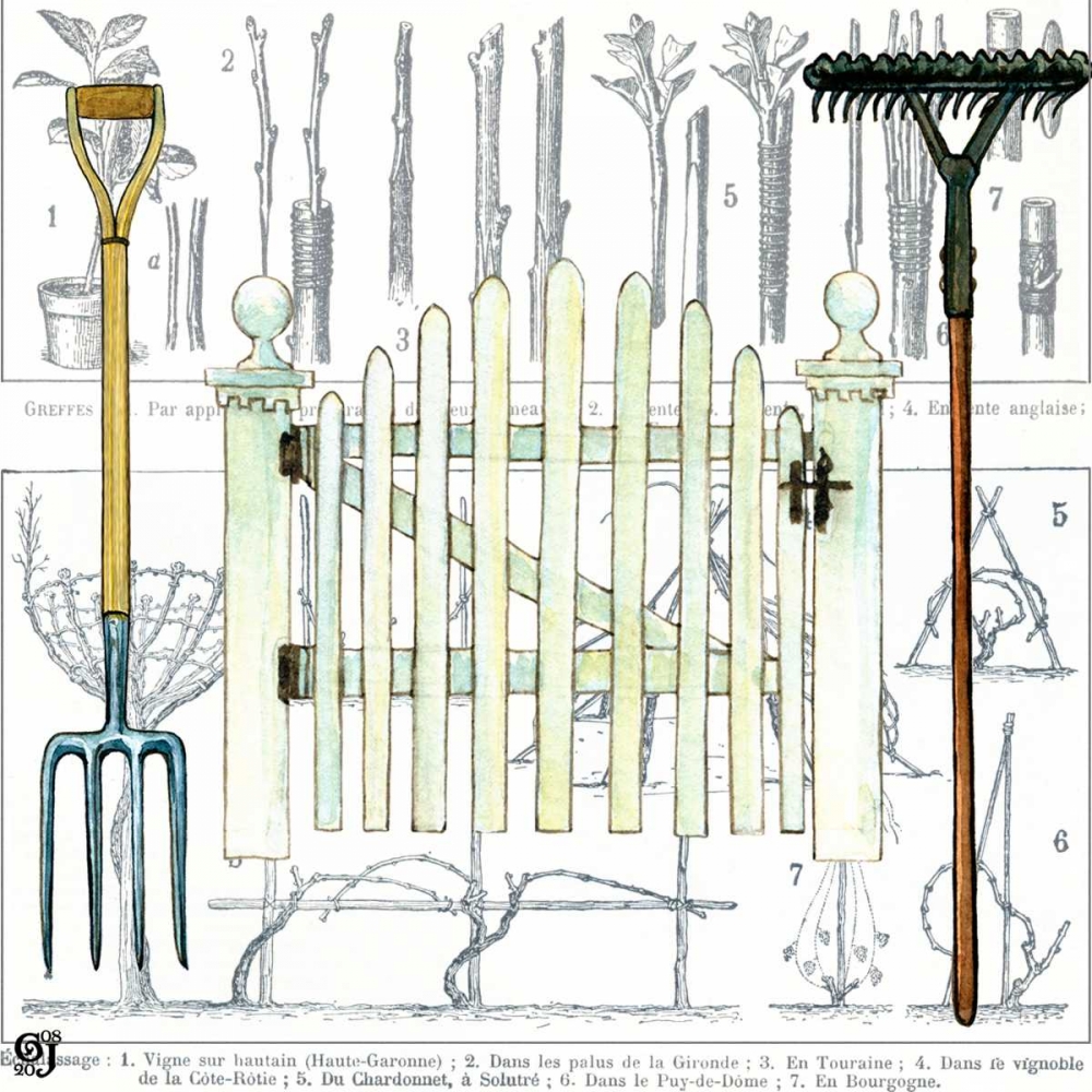 Wall art: Garden Gate I, by Joyner, Ginny