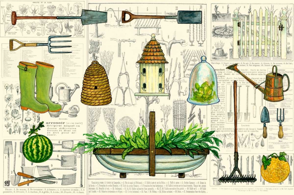 Wall Art Painting id:97869, Name: Garden Collection I, Artist: Joyner, Ginny