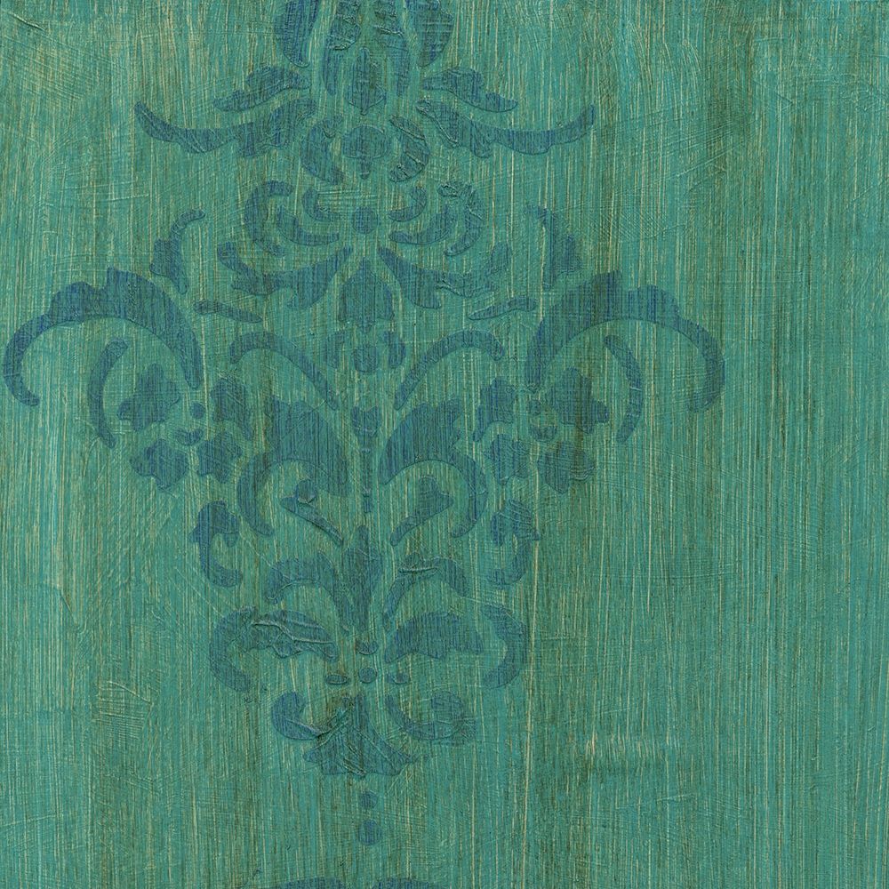 Art Print: Verdigris Damask I