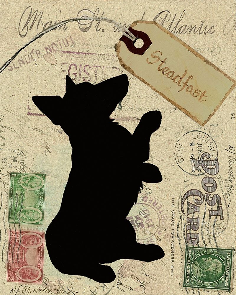 Wall Art Painting id:235195, Name: Corgi Silhouette, Artist: Pallan, Nancy S.